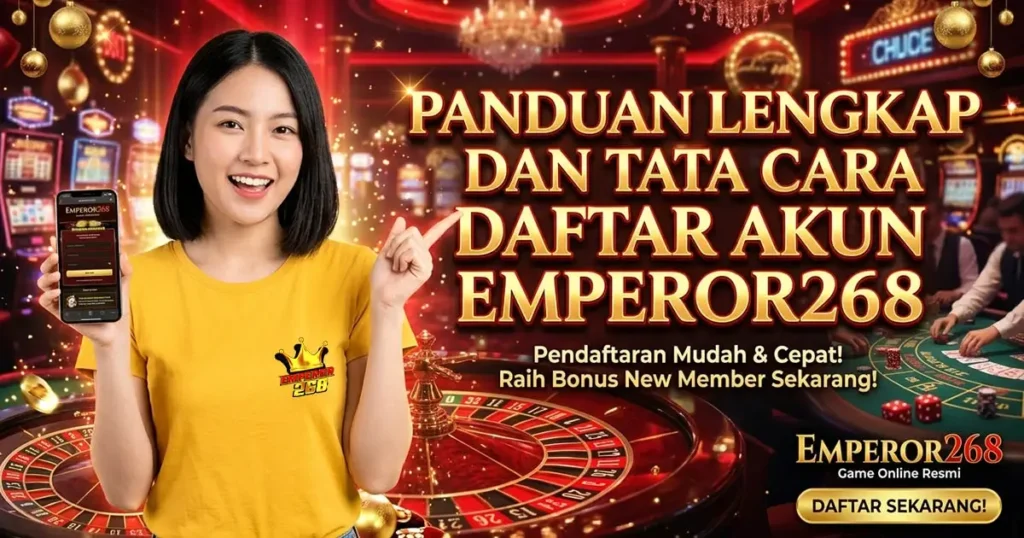 cara daftar akun emperor268